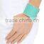 Handmade Charm Python Skin Leather Women Bangle Genuine Leather Bracelet