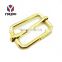 Fashion High Quality Metal Brass Plated Slide Rectangular Ring Buckle