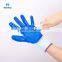 Custom Logo Blue White Coated Oil Wet Grip Work Gloves Rubber Nitrile Palm Dipped Safety Glove for Mechanic Construction