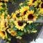 Wholesales Amazon Best Selling Artificial Flowers Super Large Size Home Door Wall Decoration Sunflower Wreath Ring