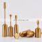 Gold Unique House Luxury Fancy Iron Tall Long Stem Modern Nordic Metal Candle Holder