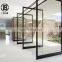 North American Style Big Panel Tempered Glass Aluminium Pivot Entry Front Door