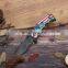 stainless steel tactical knife  with black oxide blade  folding survival  knife