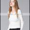 Fashion Design Custom Woolen Knit Sweater Pullover Collar for Young Ladies