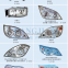 Luxury bus spare parts electric auto systems QA795-RH 796 Bus headlights