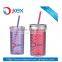 customized glass mason jar with handle and lid