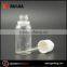 clear e-liquid bottle 30ml with tamper evident seal