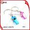 christmas promotional gifts coloful whistle key chains