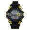 LP1338_YW Rubber strap digital chronograph timer counter LCD sports watch