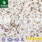Artificial stone white color material flower patterm artificial quartz stone for promotion