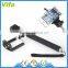 colorful selfie stick with bluetooth remote shutter