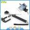 extended selfie stick with bluetooth shutter button