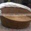round rattan outdoor furniture sunbed