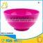 cheap graceful color melamine 6" deep pink round shape plastic bowls set