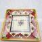 porcelain imitating 10.5" custom colored melamine square plate