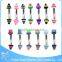 16 Gauge Rainbow Acrylic Cones Eyebrow Ring Piercing Wholesale