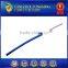 200deg.C 300V fiberglass braided 24awg rubber coated instrument wire