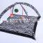 Zebra Dog Tent Mat with toys