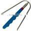 Out&InDoors Marshmallow Roasting Sticks with Safety Design Multi Colored Handle Stainless Steel BBQ Fork