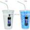 20oz Promotional Insulated Plastic Tumbler With Straw and Lid