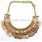 >>>Latest Best selling high quality tassel tribal coin necklace designs/