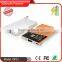  3000mAh polymer battery silicone power banks mini portable pocket credit card power bank with leather rope