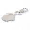 Wholesale Multi Color Metal Paw Printed Zinc Alloy Pet ID Tags Pendant Charms