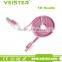 flat noodle design micro usb cable for Blackberry, 1m/2m/3m available
