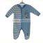 cotton interlock baby playsuit spring romper new born babywear with emb bear baby clothes romper