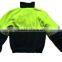 Bi-color Polar Fleece Coats With Reflective Tape