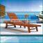 Protable solid wood swimming poor wooden sun lounger beach chair with 2 years warranty