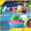 Amusement park paddle boat,dolphin pedal boat, kids handle boat for swimming pool