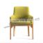 Denmark design hot sale low price KD simple design solid wooden woven material antique wood frame dining chair