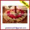 China supplier handmade cheap 36 red felt christmas embroidery tree skirts