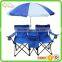 Picnic Double Folding Chair W Umbrella Table Cooler Fold up Beach Camping Chair                        
                                                Quality Choice