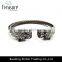 Chinese punk style gold plating alloy cuff bangle bracelet jewelry for unisex wholesale