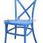 PLASTIC elegant crossback dining chair/ L-9 from China Factory