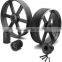 dual adjustable speed V-belt pulleys and variable speed pulleys