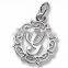 zinc alloy initial G charms and pendants English letter G charms with different style