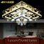 Top Quality K9 Crystal Ceiling Light 128W Amber Luxury Crystal Lamp