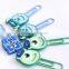 Korean custom made cheap 3D cartoon shape wholesale metal bookmark for children