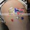 tattoo makeup free temporary matallic gold 2016 EURO country flag tattoo sticker