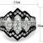 China Factory Direct Wholesale Jewelry Fashion Black Stainless Steel Wedding Ring Set