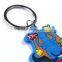 custom design soft silicone wedding souvenir keychain