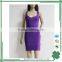 Cheap purple sexy spaghetti strap backless night dress for women