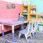 Height adjustable children study room furniture study table and chair for home study room