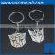 custom engrave metal keychain promotion china
