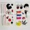custom small size cute cartoon tattoo waterproof tattoo sticker