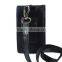 Leather Smartphone Pouch With Neck Strap for Easy Carrying During Trips