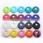 Mixed Color Silicone Donut Teether For Baby Silicone Pendant Teether